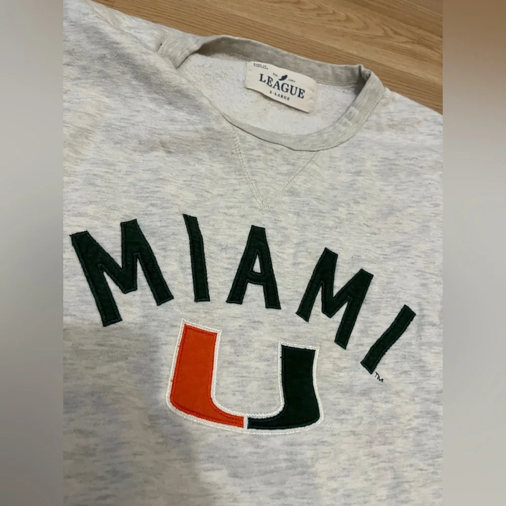 University of Miami crew neck sweater - Picture 3 of 4